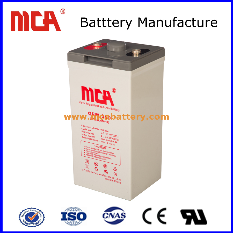 Batería de almacenamiento de plomo ácido 300AH para la industria